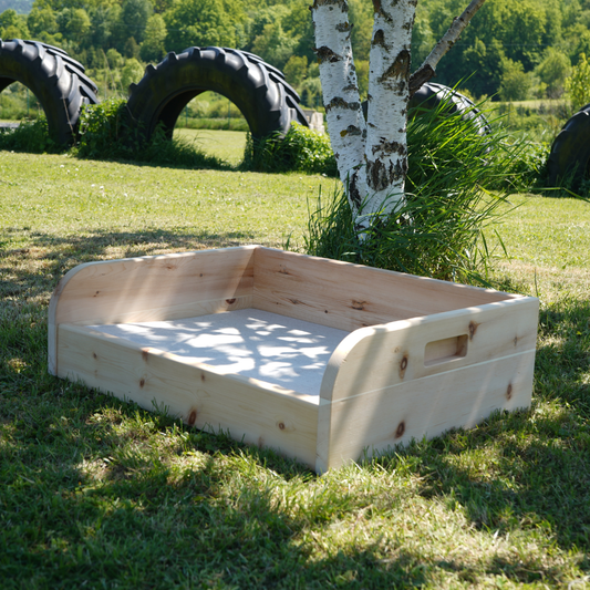 Hundebett Galena aus Buche- Rund