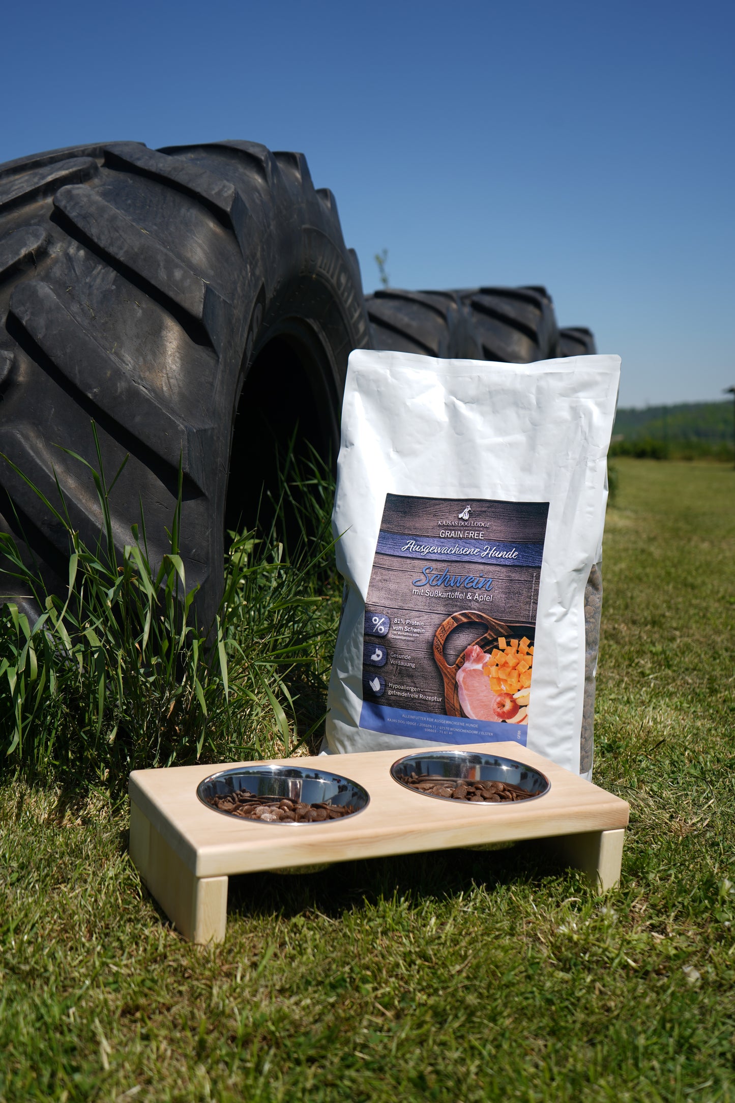 Schwein mit Süßkartoffeln und Apfel - Grain free für ausgewachsene Hunde