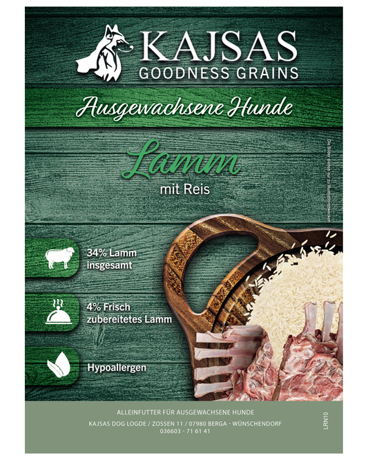 Lamm mit Reis – Goodness Grains für ausgewachsene Hunde