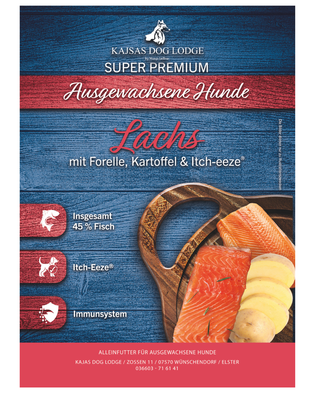 Lachs mit Forelle, Kartoffel & Skin-Soothe - Super Premium für ausgewachsene Hunde