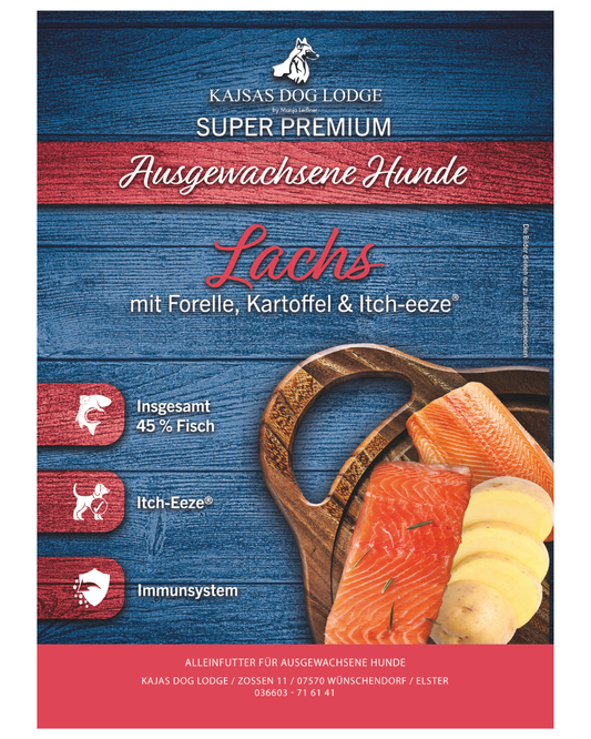 Lachs mit Forelle, Kartoffel & Skin-Soothe - Super Premium für ausgewachsene Hunde